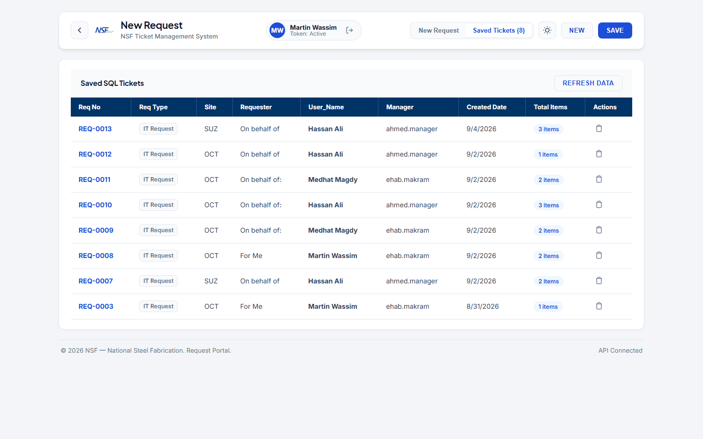 ENTERPRISE REQUEST SYSTEM screenshot 3